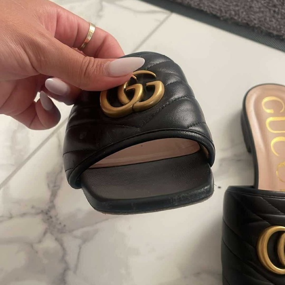 Authentic Gucci Leather Sandals – Great Condition - Size EU 37+ / US 7 - Picture 3 of 7